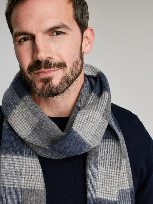 Blue Wool Scarf 2 Blue Wool Scarf - Image 2