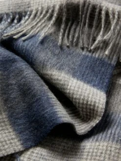 Blue Wool Scarf 9 Blue Wool Scarf -Oxford Sales Store 752887s5