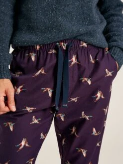 Purple Mallards Printed Pyjama Bottoms -Oxford Sales Store 759807s4