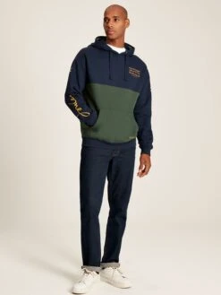 Navy Blue Unisex Hooded Sweatshirt -Oxford Sales Store 811635s3