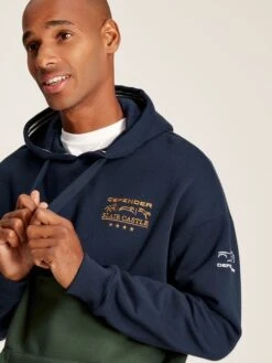 Navy Blue Unisex Hooded Sweatshirt -Oxford Sales Store 811635s4