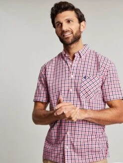 Wilson Pink Short Sleeve Classic Fit Shirt