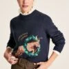 Navy Intarsia Christmas Jumper