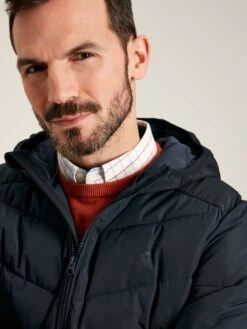 Navy Padded Shower Resistant Coat -Oxford Sales Store 832606s5