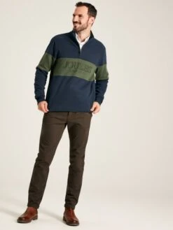 Navy Quarter Zip Sweatshirt -Oxford Sales Store 876668s4