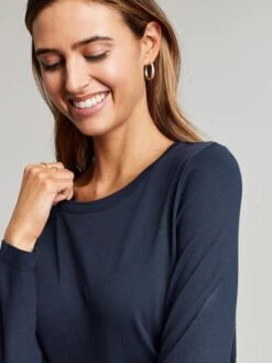 Blue Crew Long Sleeve Top -Oxford Sales Store 905716s5