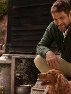 Green Quarter Zip Jumper -Oxford Sales Store 916 069s7