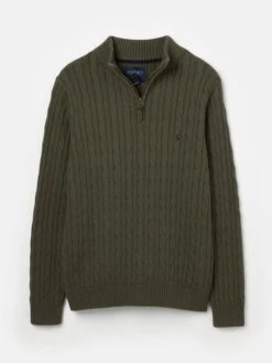 Green Quarter Zip Jumper -Oxford Sales Store 916 069s8