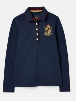 Ashley Blue Long Sleeve Polo Shirt -Oxford Sales Store 917427s7