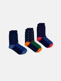Spot Striking Cotton Socks 3 Pack