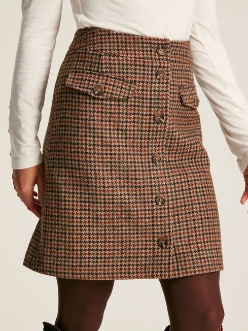 Avery Check Tweed Skirt 2 Avery Check Tweed Skirt - Image 2