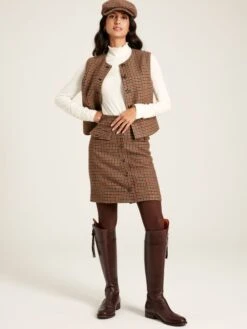Avery Check Tweed Skirt 6 Avery Check Tweed Skirt -Oxford Sales Store 948097s3