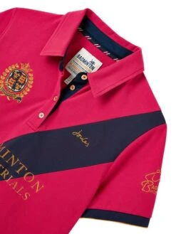 Red Official Badminton Horse Trials Polo Shirt -Oxford Sales Store 952036s3