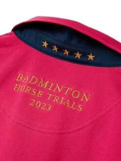 Red Official Badminton Horse Trials Polo Shirt -Oxford Sales Store 952036s5