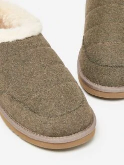 Tan Brown Faux Fur Lined Slippers 10 Tan Brown Faux Fur Lined Slippers -Oxford Sales Store 964991s5