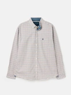 Blue/Brown Classic Fit Shirt -Oxford Sales Store 975786s6