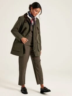 Dark Green Showerproof Quilted Wax Jacket -Oxford Sales Store 991527s3