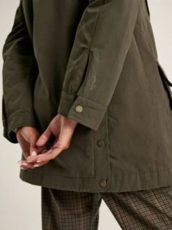 Dark Green Showerproof Quilted Wax Jacket -Oxford Sales Store 991527s7