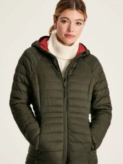 Green Showerproof Packable Padded Jacket -Oxford Sales Store 996727s6