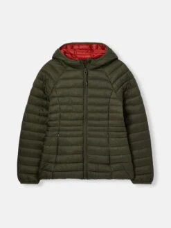 Green Showerproof Packable Padded Jacket -Oxford Sales Store 996727s7