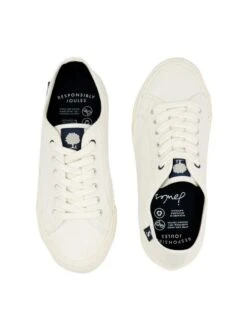White Sustainable Coast Pump Lace-up Trainers -Oxford Sales Store A29867s5