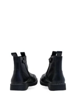 Start-Rite Revolution Black Leather Zip-Up Boots F Fit -Oxford Sales Store A34483s4