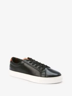 Black Leather Trainers 9 Black Leather Trainers -Oxford Sales Store C14066s4