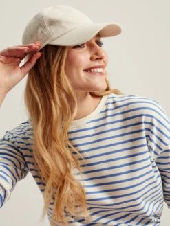 Blue Drop Shoulder Long Sleeve Top -Oxford Sales Store C23929s4