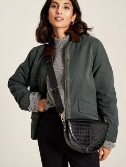 Black Half Moon Cross Body Bag