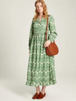 Green Floral Pleated Dress -Oxford Sales Store C37694s3
