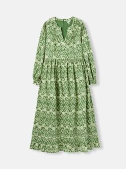 Green Floral Pleated Dress -Oxford Sales Store C37694s6