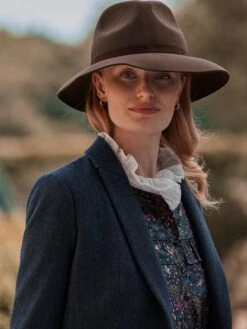 Brown Soft Fedora 10 Brown Soft Fedora -Oxford Sales Store C54 834s3