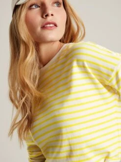 Yellow Drop Shoulder Long Sleeve Top -Oxford Sales Store C64495s5