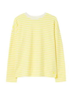 Yellow Drop Shoulder Long Sleeve Top -Oxford Sales Store C64495s6