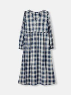 Camilla Blue Button Front Tiered Dress -Oxford Sales Store C74917s6