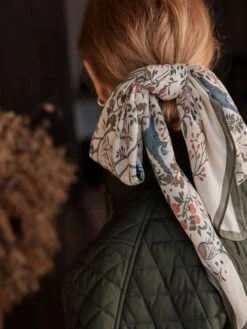 Cream Printed Scarf 9 Cream Printed Scarf -Oxford Sales Store C79 349s5