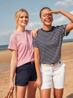 Blue Striped Short Sleeve T-Shirt -Oxford Sales Store C83098s6