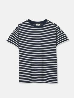 Blue Striped Short Sleeve T-Shirt -Oxford Sales Store C83098s7