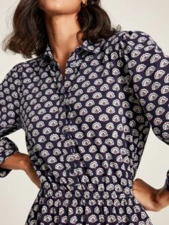 Blue Jersey Shirt Dress -Oxford Sales Store C90345s3