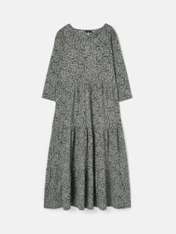 Green Leaf Tiered Jersey Dress -Oxford Sales Store C92051s6