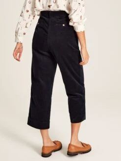 Navy Blue Cord Wide Leg Trousers -Oxford Sales Store C93 517s3