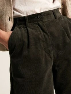 Green Cord Wide Leg Trousers -Oxford Sales Store D03 732s5