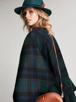 Blue Reversible Wrap Cape -Oxford Sales Store D24985s4