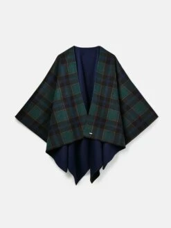 Blue Reversible Wrap Cape -Oxford Sales Store D24985s7