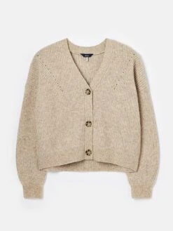 Brown Button Through Knit Cardigan -Oxford Sales Store D67655s6