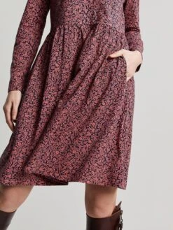 Joules Pink Aurora Zip Down Jersey Dress -Oxford Sales Store D73398s5
