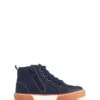 Start Rite Arcade Blue Canvas High-top Zip Up Trainers
