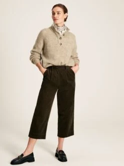 Oatmeal Button Up Jumper -Oxford Sales Store M48341s5