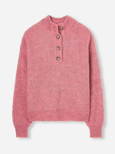 Pink Button Up Jumper 6 Pink Button Up Jumper - Image 6