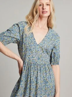 Joules Cream Aura Tiered Cotton Dress -Oxford Sales Store M92838s4